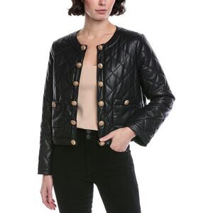 Stellah Womens  Quilted Jacket, Black